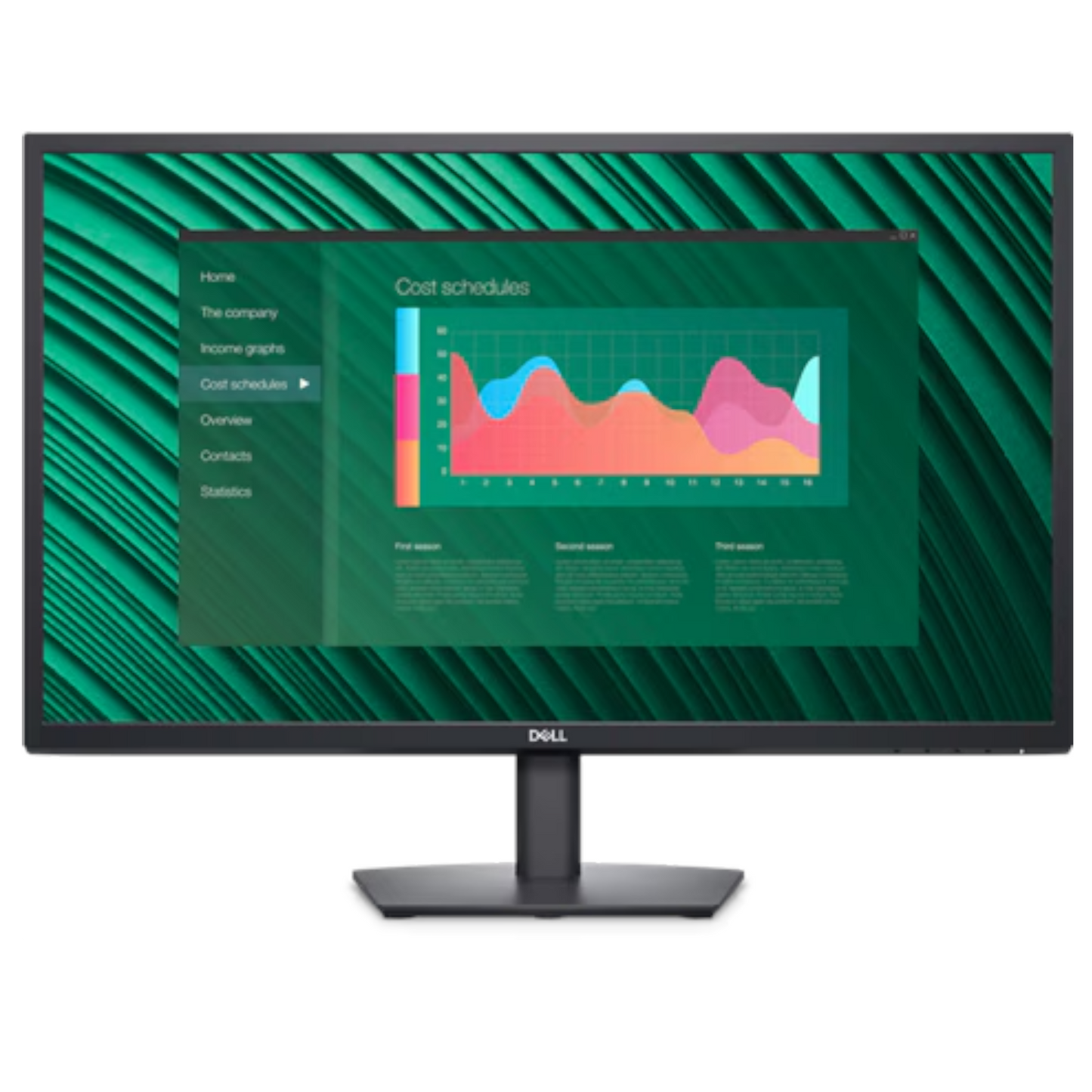Dell E2723H - 27" VA LED Monitor - VGA/DisplayPort, Full HD, 60Hz