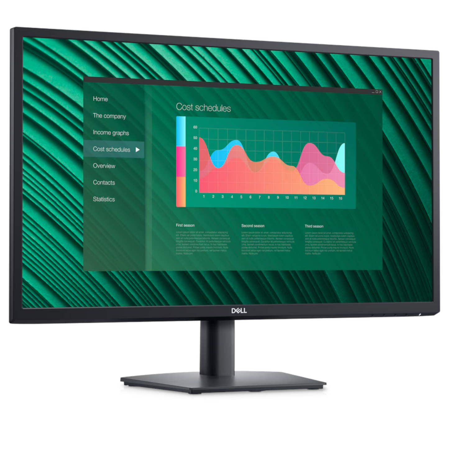 Dell E2723H - 27" VA LED Monitor - VGA/DisplayPort, Full HD, 60Hz