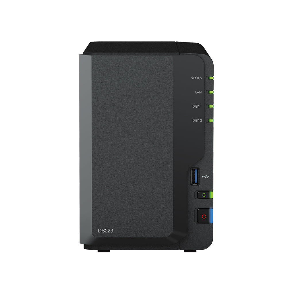 Synology DiskStation DS223 – 2-Bay / Realtek RTD1619B / 2GB RAM / USB / LAN / 2-Year Warranty