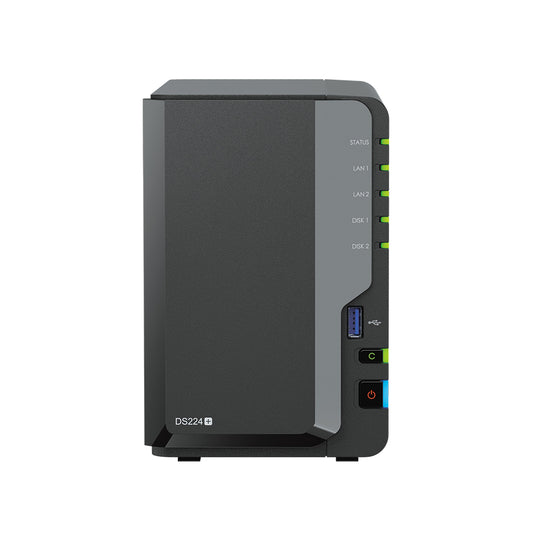 Synology DiskStation DS224+ – 2-Bay / Intel Celeron J4125 / 2GB RAM / USB / LAN / 2-Year Warranty