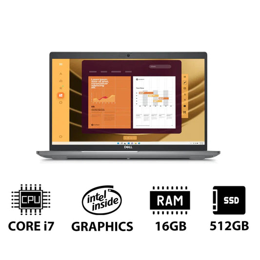Dell Latitude 5550 - 15.6" FHD / i7 / 16GB / 512GB (NVMe M.2 SSD) / DOS  / 1YW - Laptop