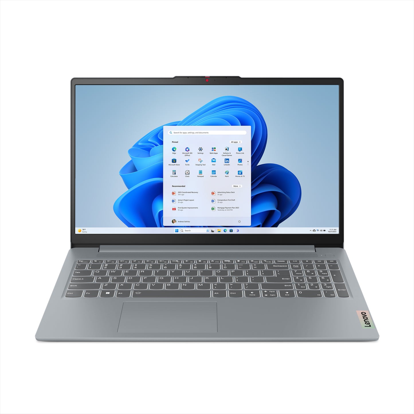 Lenovo IdeaPad Slim 3 15IRH8 - i7-13th Gen/16GB/512GB SSD/Integrated/DOS/1 Year Warranty/Arctic Grey