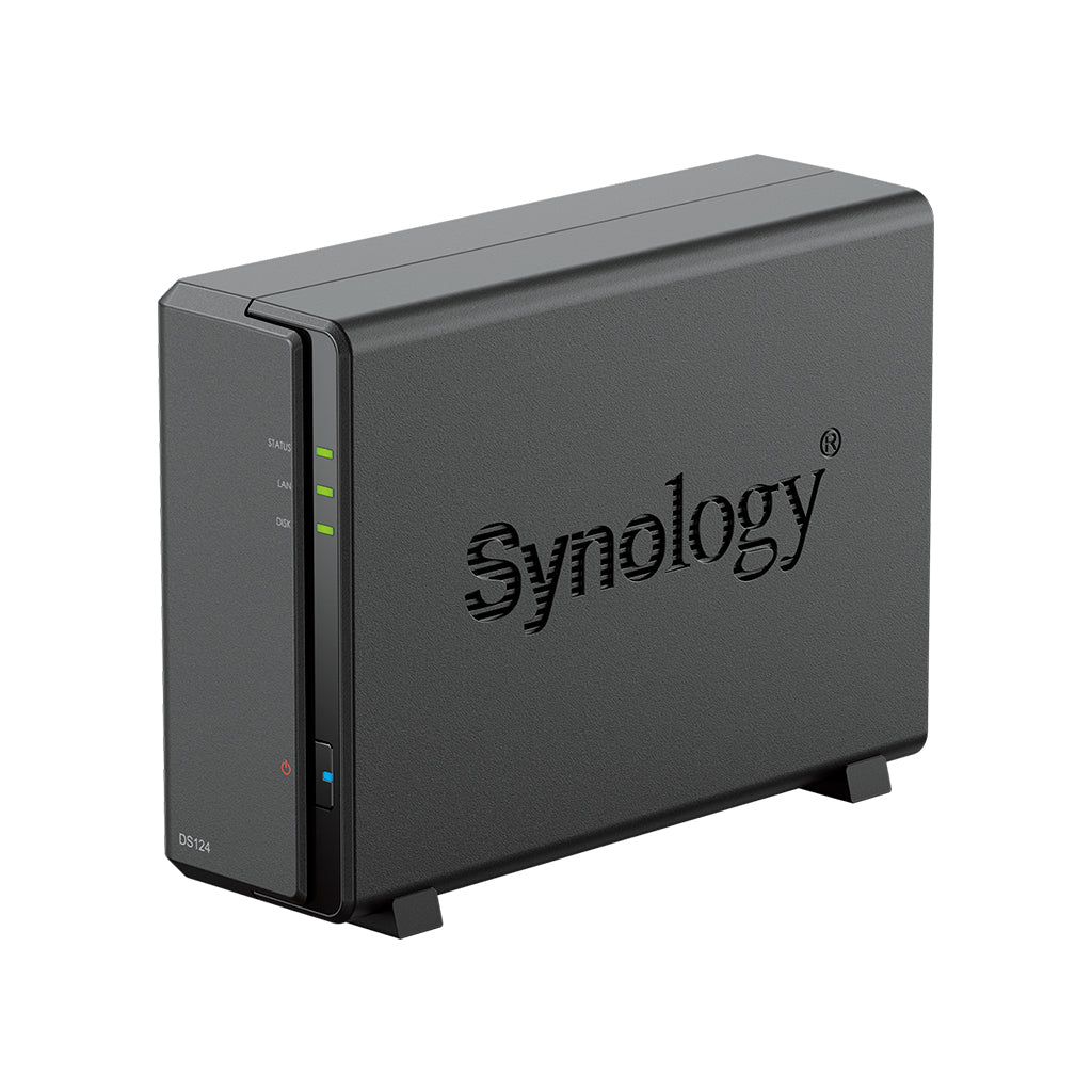 Synology DiskStation DS124 – 1-Bay / Realtek RTD1619B / 1GB RAM / USB / LAN