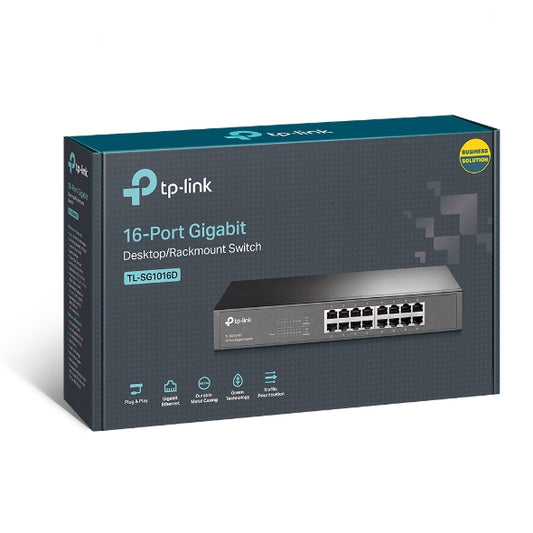 TL- SG1016D 16-Port Gigabit Desktop/Rackmount Switch