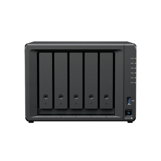 Synology DiskStation DS1525+ – 5-Bay / AMD Ryzen V1500B / 8 GB RAM / USB / LAN / 3-Year Warranty
