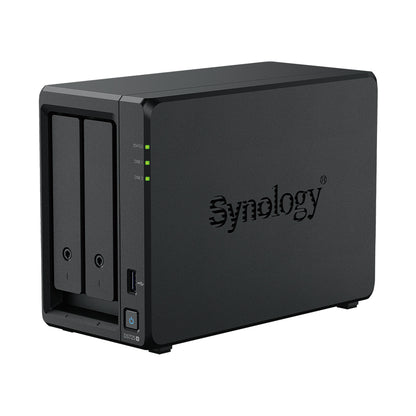 Synology DiskStation DS725+ – 2-Bay / AMD Ryzen R1600 / 2GB RAM / USB / LAN / 3-Year Warranty