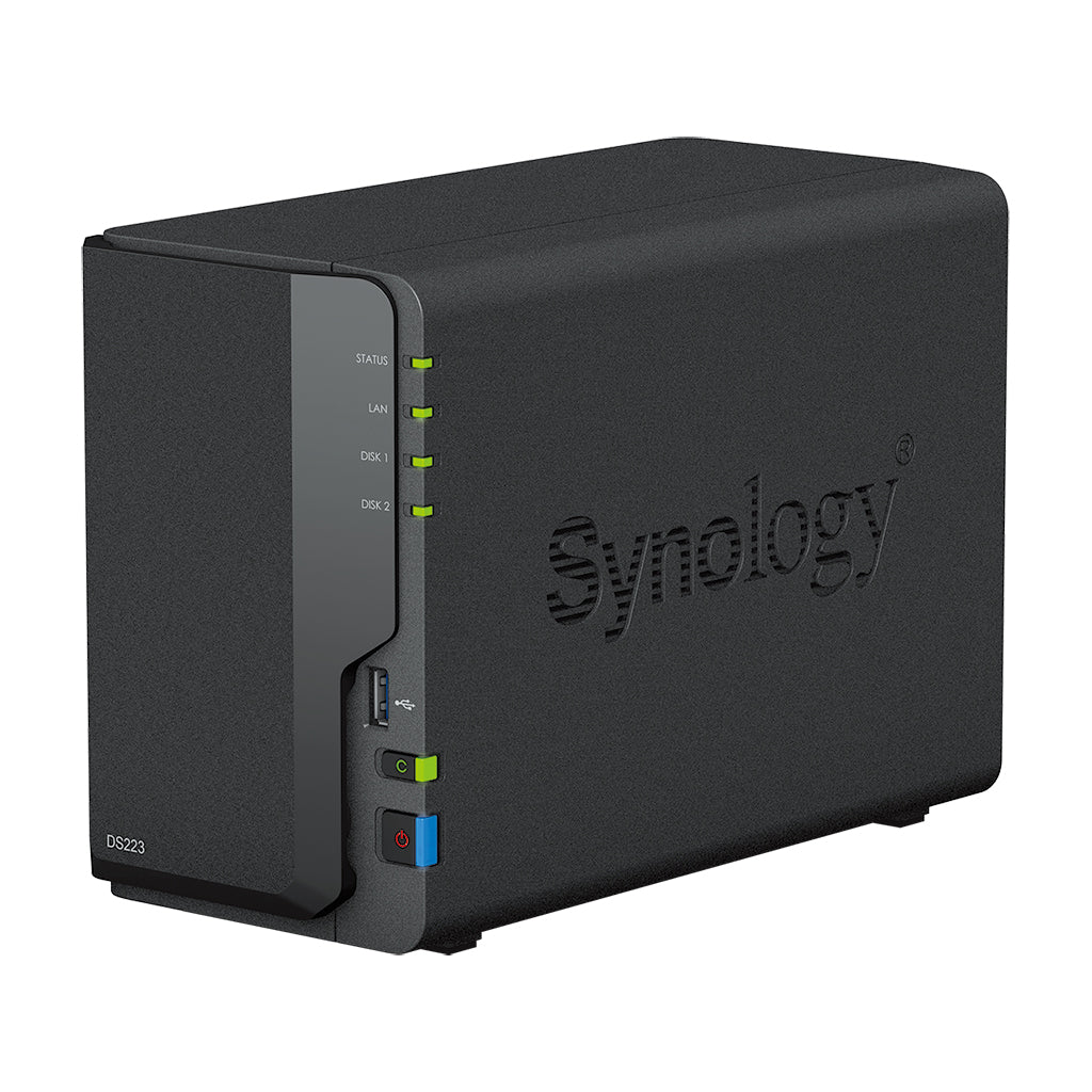 Synology DiskStation DS223 – 2-Bay / Realtek RTD1619B / 2GB RAM / USB / LAN / 2-Year Warranty