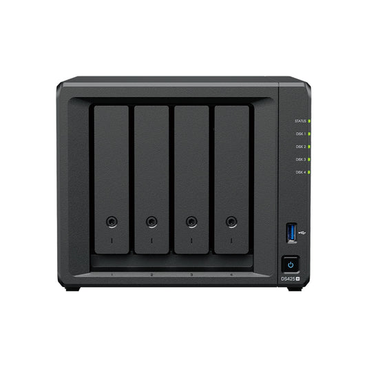 Synology DiskStation DS425+ – 4-Bay / Intel Celeron J4125 / 2GB RAM / USB / LAN / 3-Year Warranty