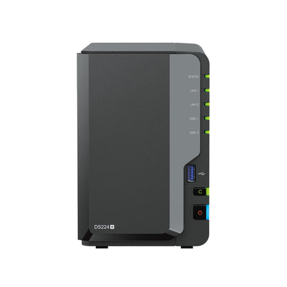 Synology DiskStation DS224+ – 2-Bay / Intel Celeron J4125 / 2GB RAM / USB / LAN / 2-Year Warranty