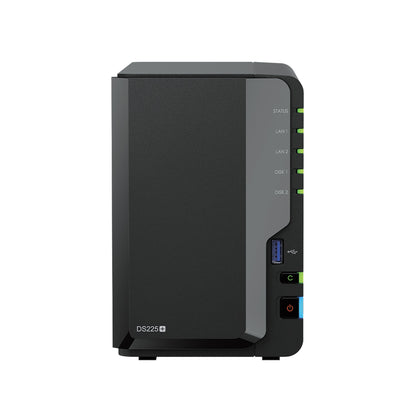 Synology DiskStation DS225+ – 2-Bay / Intel Celeron J4125 / 2GB RAM / USB / LAN / 2-Year Warranty