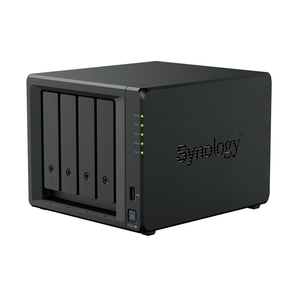 Synology DiskStation DS425+ – 4-Bay / Intel Celeron J4125 / 2GB RAM / USB / LAN / 3-Year Warranty