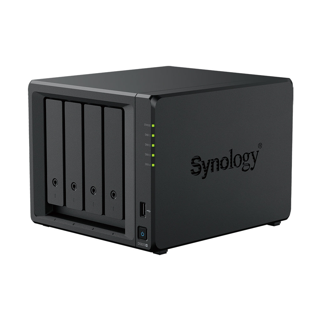 Synology DiskStation DS925+ – 4-Bay / Intel Celeron J4125 / 4GB RAM / USB / LAN / 3-Year Warranty